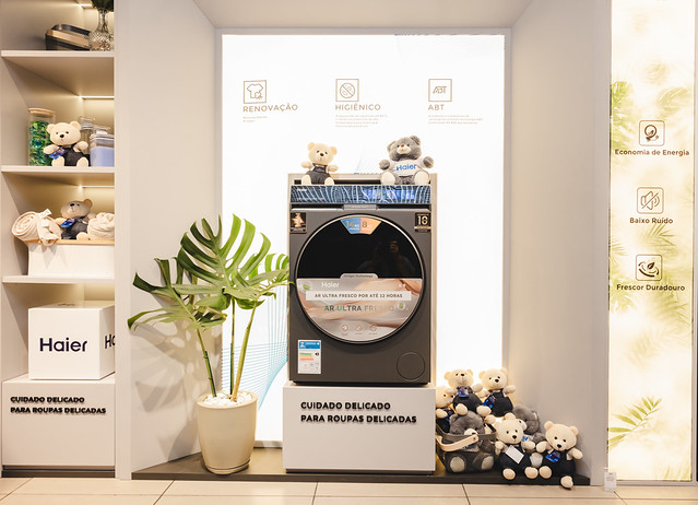 Haier na Fast Shop — experiência de lançamento