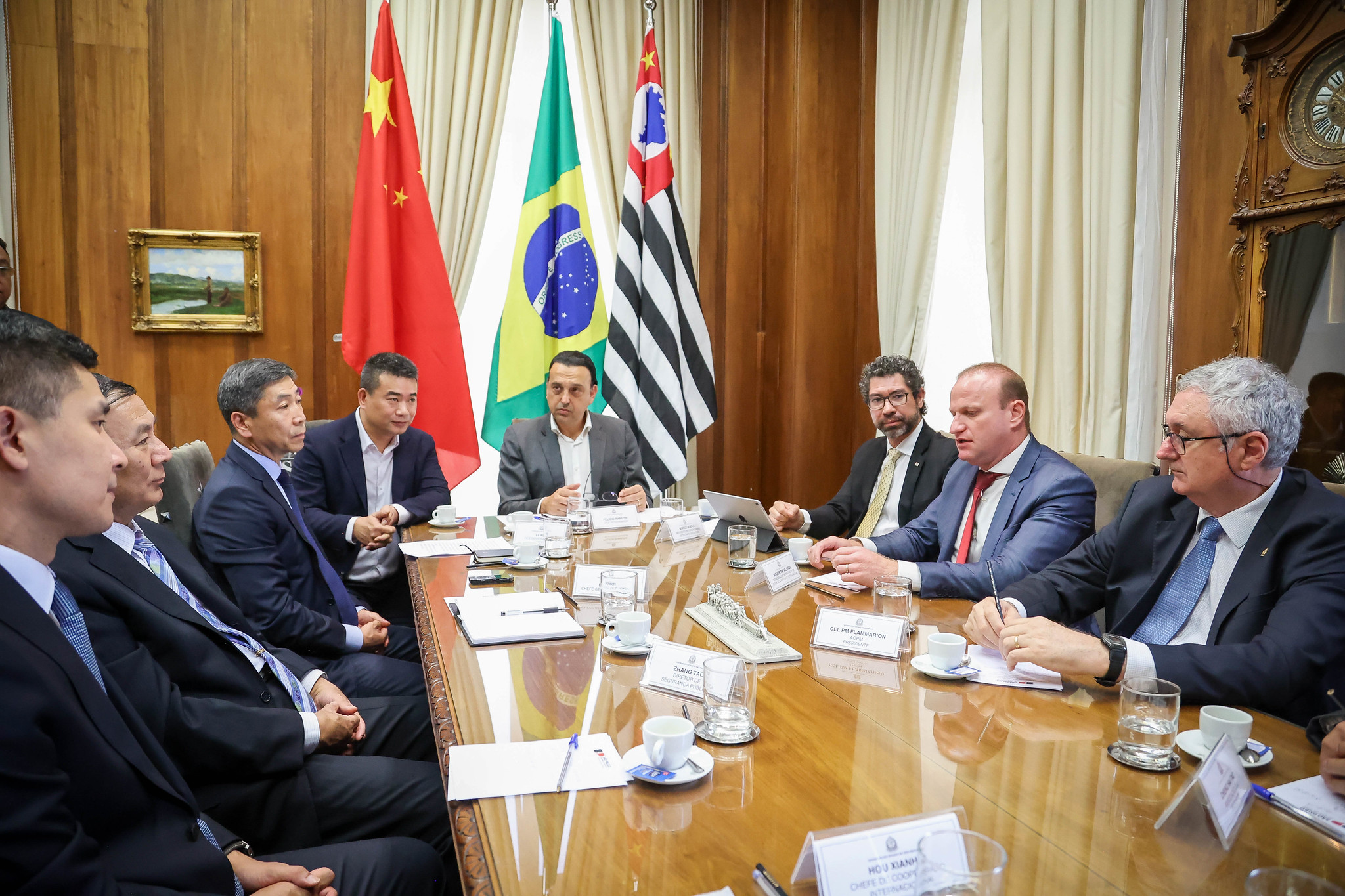 Visita do Vice-governador de Shandong ao Palácio dos Bandeirantes