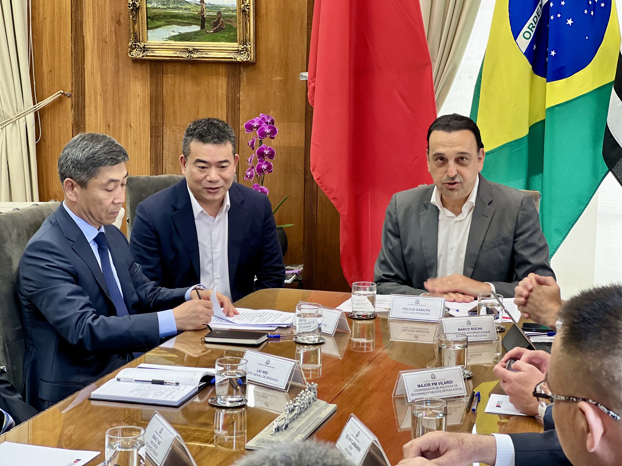 Visita do Vice-governador de Shandong ao Palácio dos Bandeirantes