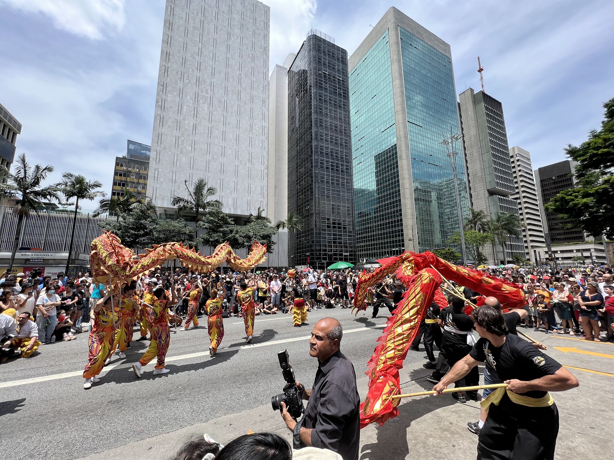 Flash mob do Grupo Artístico HuaXing de São Paulo
