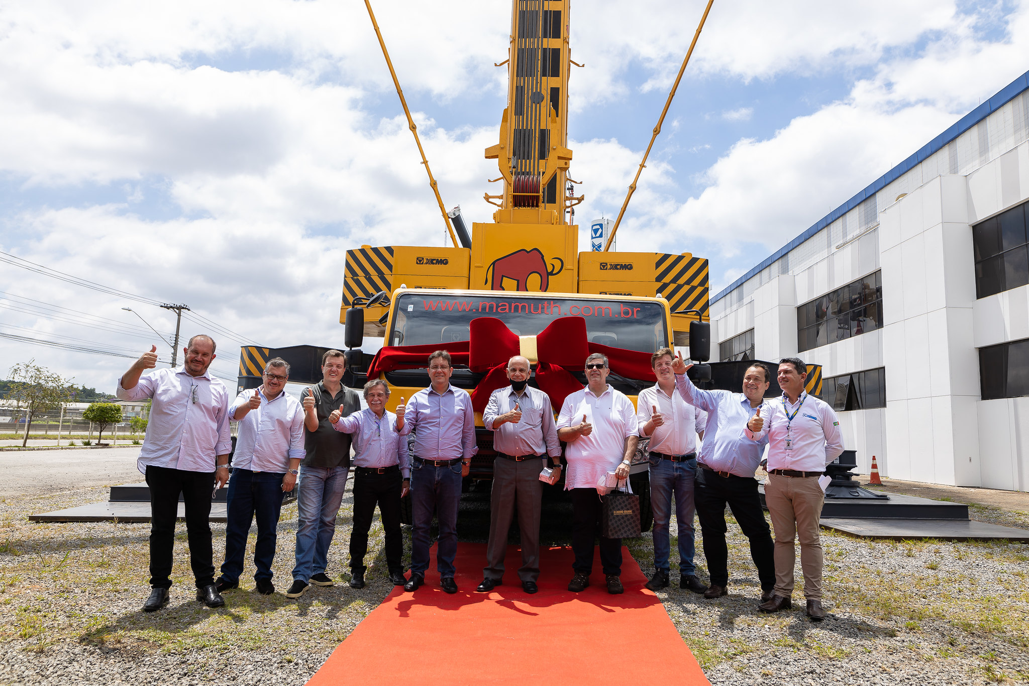 Cêrimonia de Entrega do Primeiro XCMG 650T